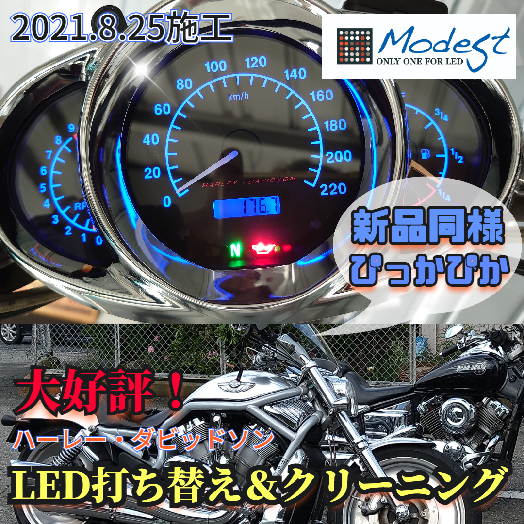 ハーレーメーター曇り