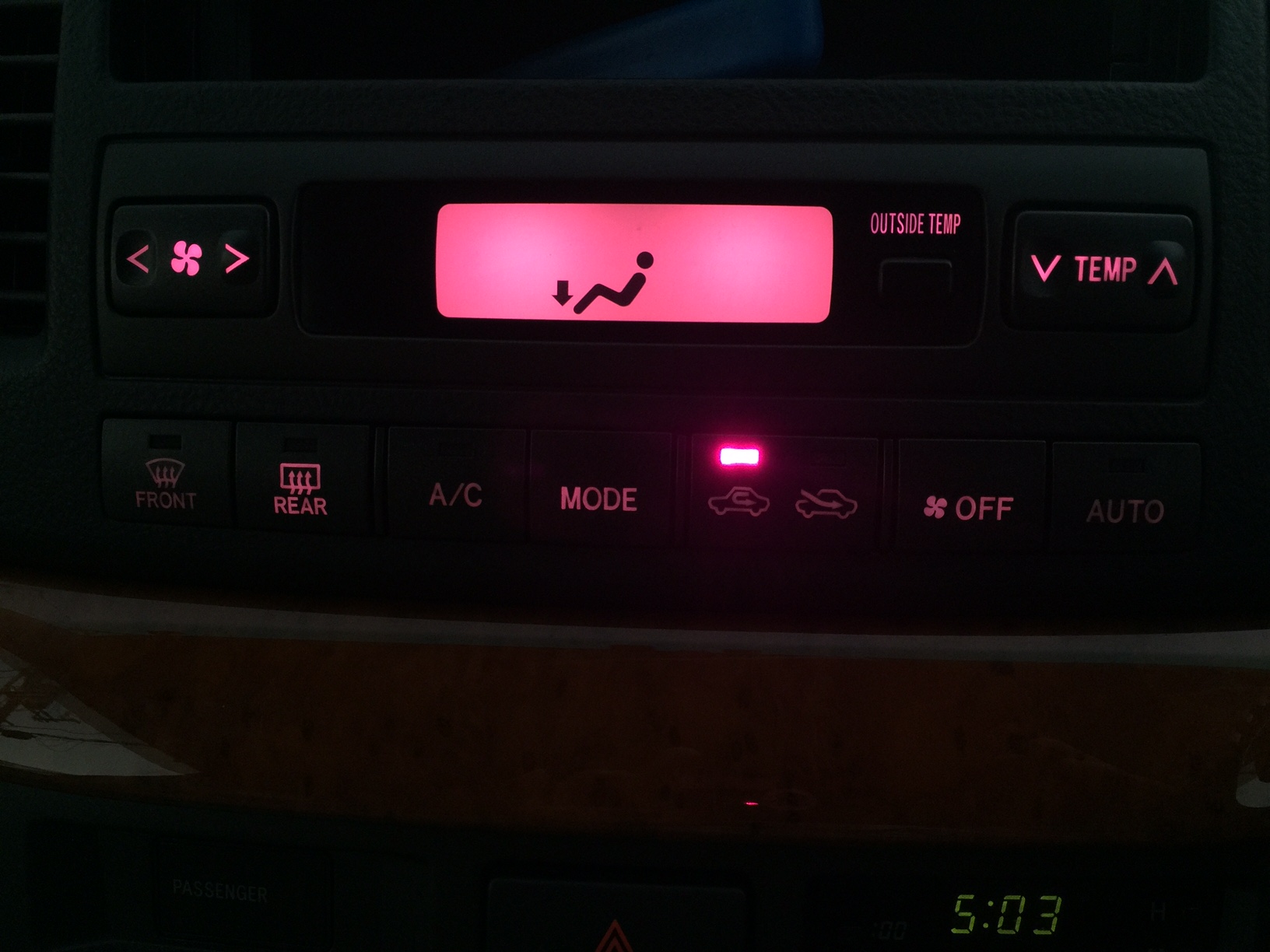マーク2エアコンパネルLED打ち替え