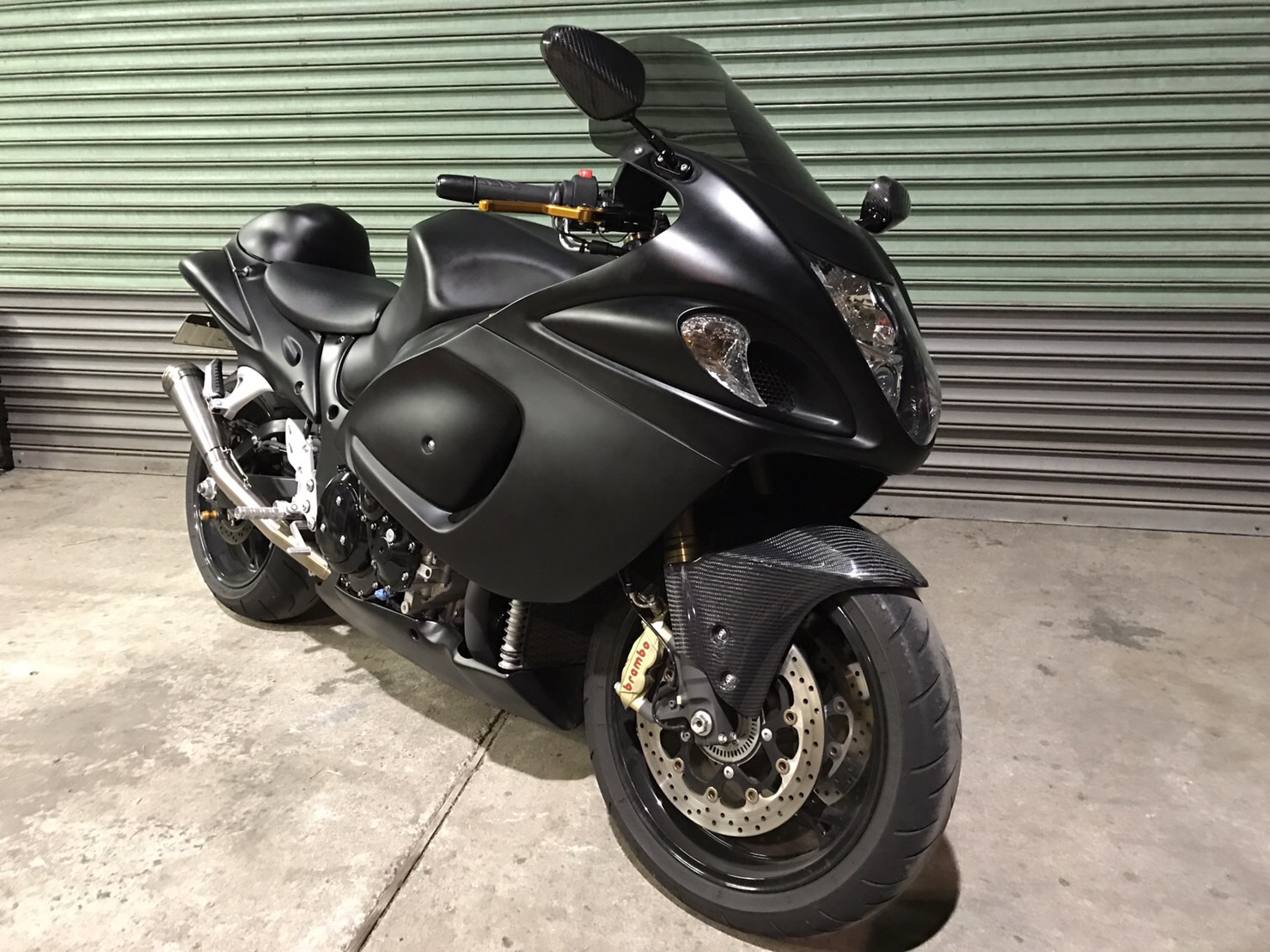 GSX1300R隼のメーターパネルLED打ち替えカスタム（ホワイト＆ブルー）