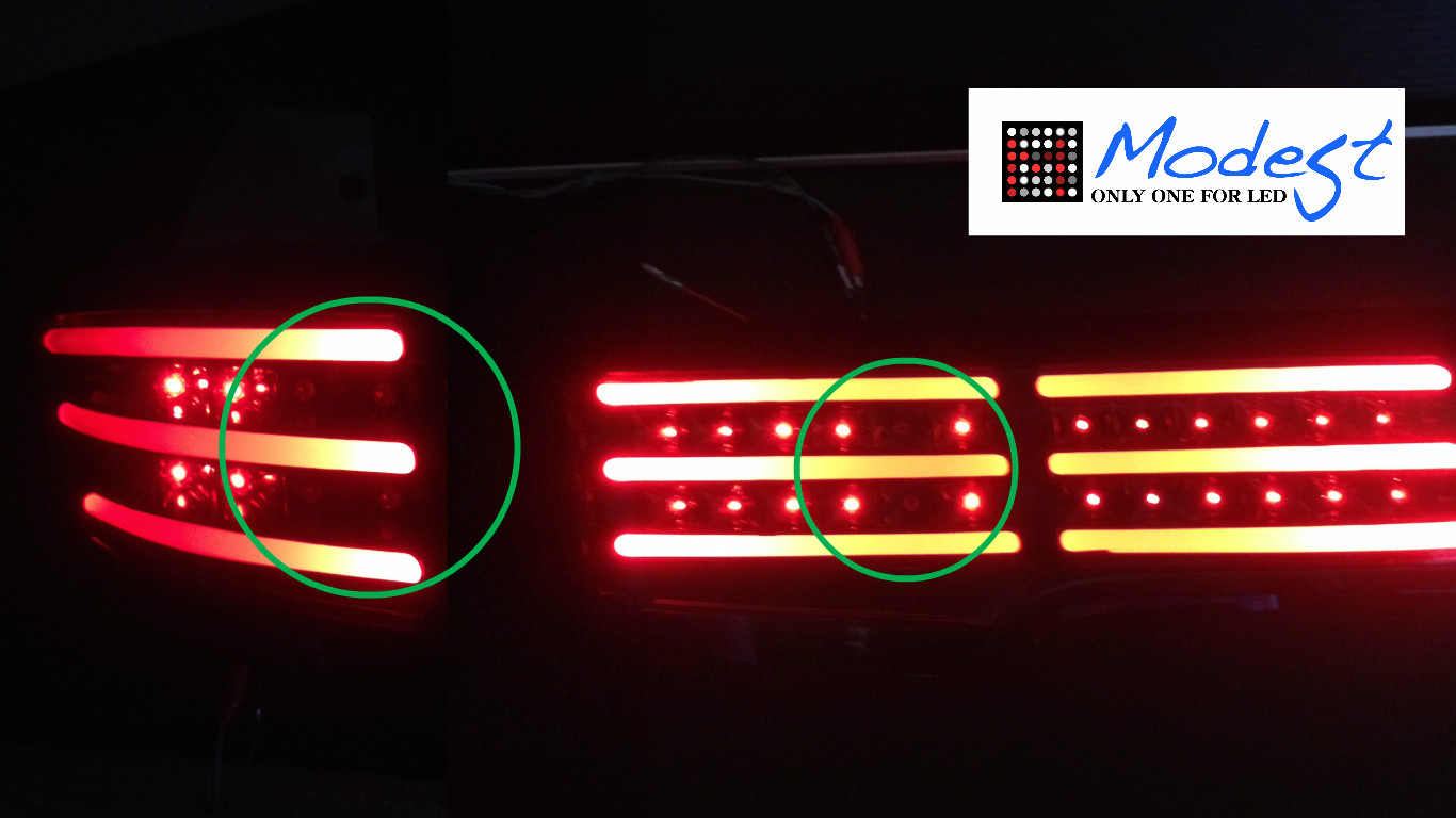 テールランプは修理が安い・エルグランドバレンティ製LED不点灯(球切れ)テールランプ修理