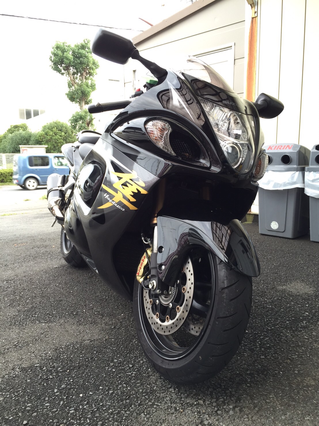 GSX1300R隼 メーターパネルLED打ち替えカスタム(ホワイト&ブルー)